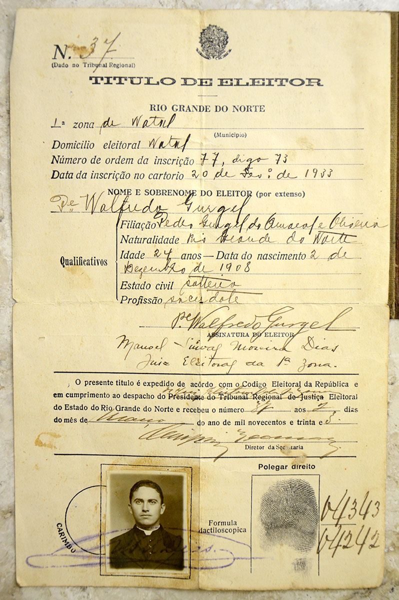 Título do Monsenhor Walfredo Gurgel