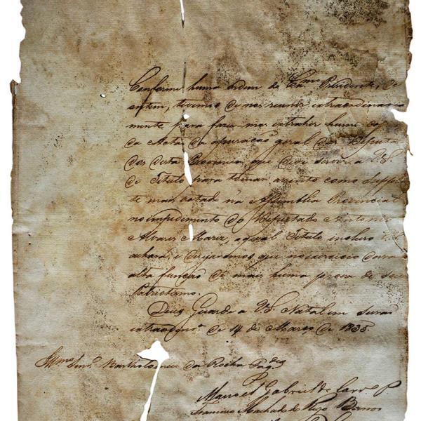 Ata da Assembleia Provincial de 1835